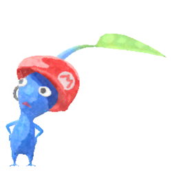 mario decor blue pikmin